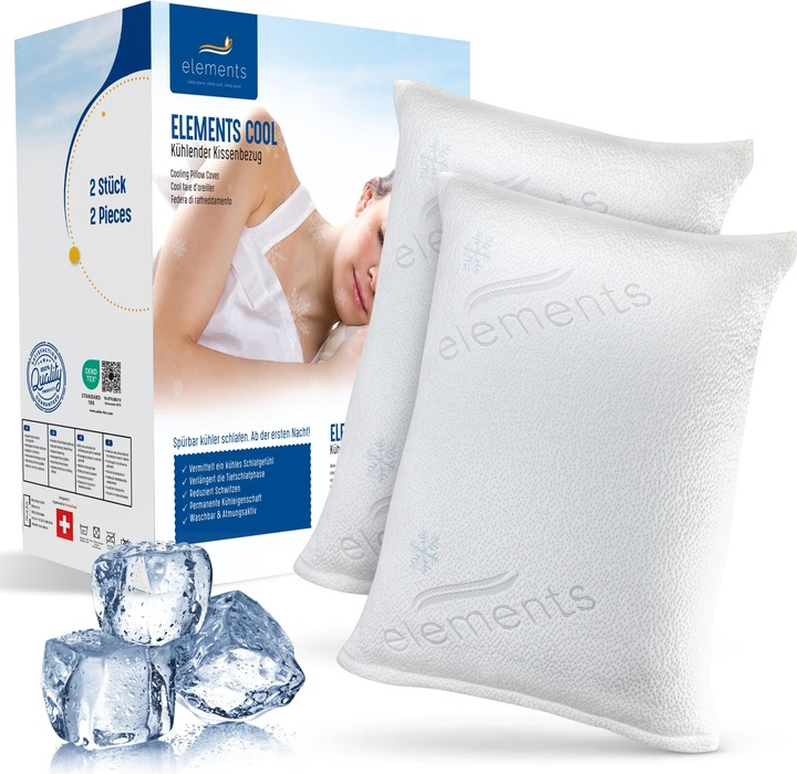 Produktbild Mara Vital Kühlender Kissenbezug 2er Set (Kopfkissenbezug, 40 x 80 cm)