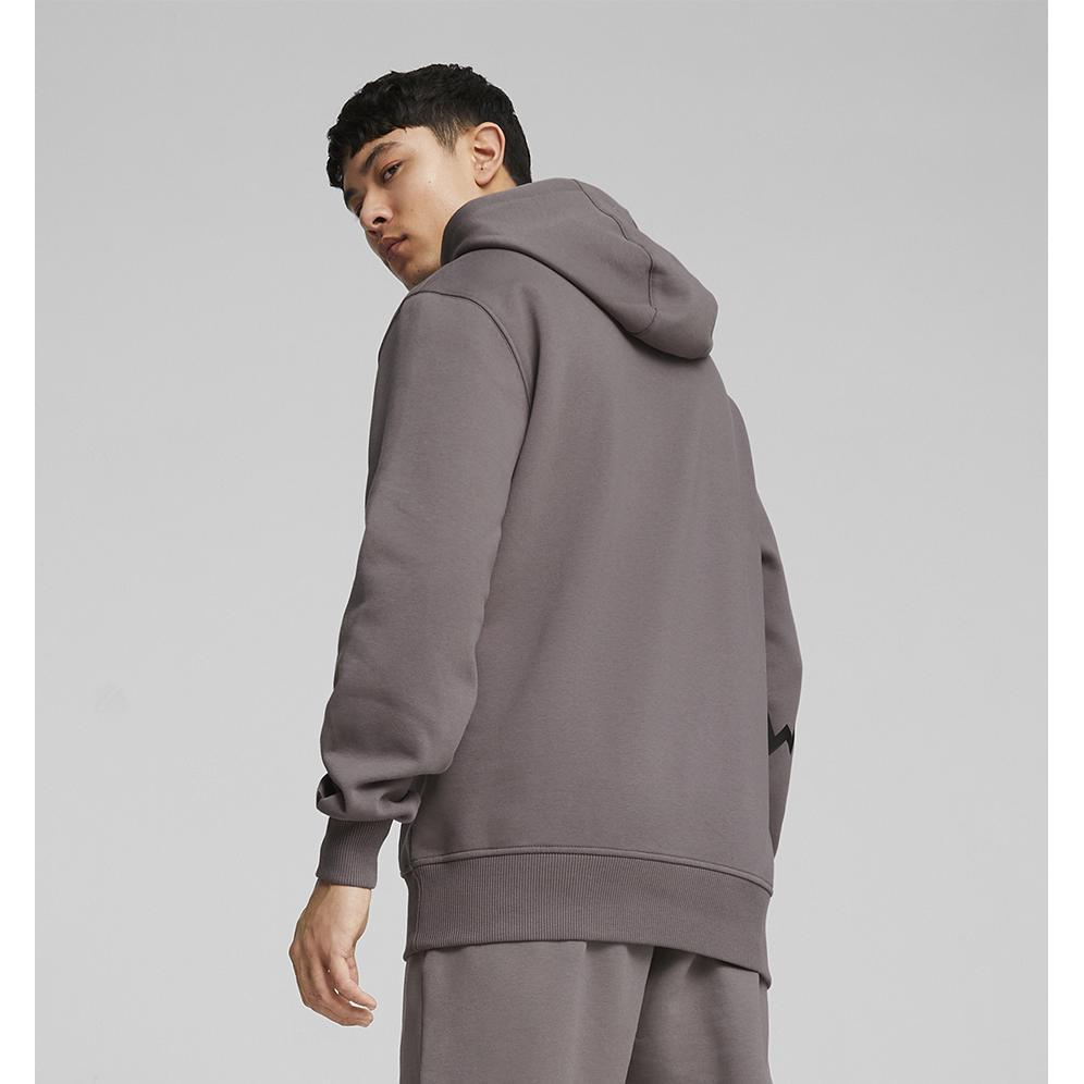 Thumbnail - Puma, Herren, Pullover, Hoops Team Hoodie, Grau, (XXL)