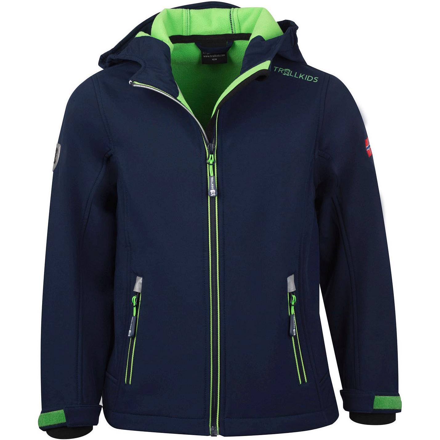 Trollkids, Unisex, Jacke, Trollfjord (104), Blau, 104