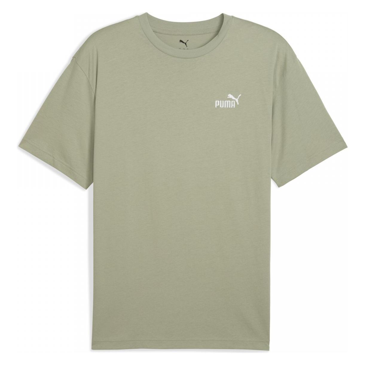 Puma, Mannen, Sportief Shirt, Ess Relaxed Klein Nr. 1 Logo T-shirt (M), Zwart, M