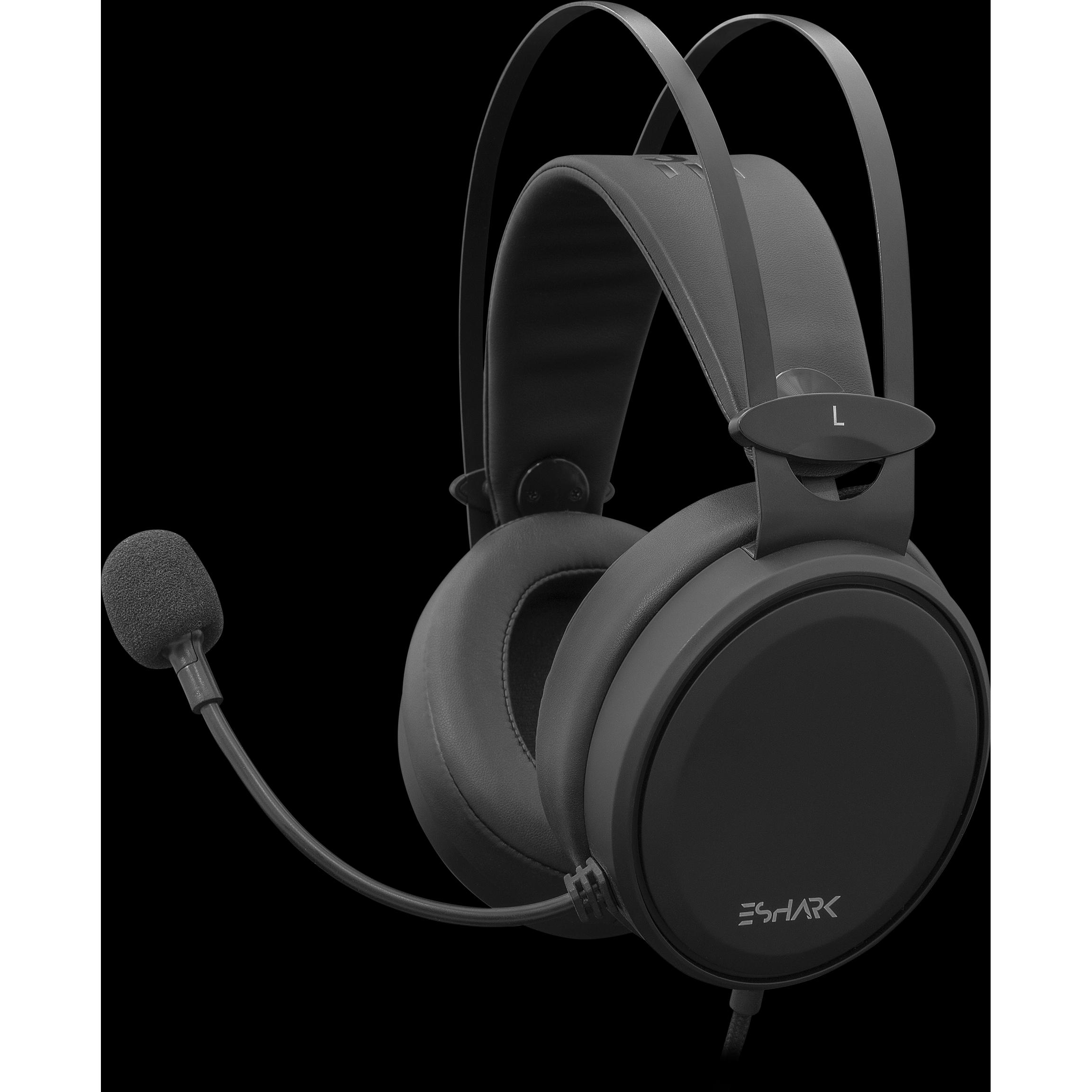 Eshark Headset Esl-Hs2 Kugo (Kabelgebunden), Gaming Headset, Schwarz