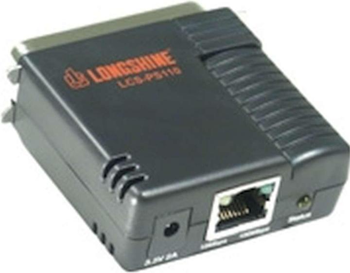 Longshine Printserver 10/100 1x Parallel small/WEB Managem.
