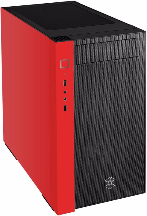 Produktbild Silverstone Tower SST-RL08BR-RGB schw./rot (Mini-DTX, Mini-ITX)