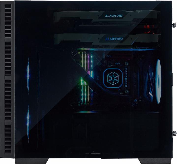 Produktbild Silverstone Tower SST-RL08BR-RGB schw./rot (Mini-DTX, Mini-ITX)