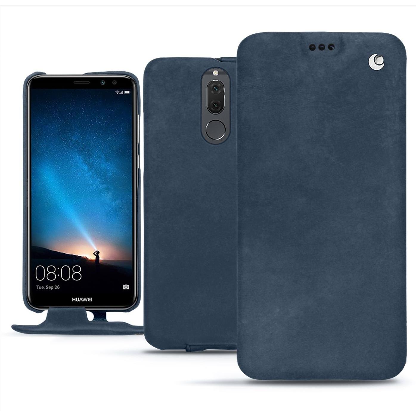 Thumbnail - Noreve Lederschutzhülle vertikal (Huawei Mate 10 Lite), Smartphone Hülle, Blau