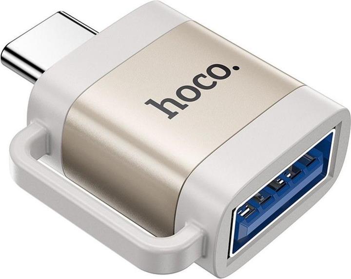Actual product image Hoco Cable adapter OTG Type C (male) to USB A (female) 3A UA31C gray (USB-A, USB-C)