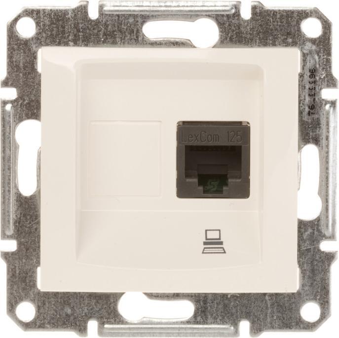 Actual product image Schneider Electric Socket computer SEPARATE RJ45 cat.5e UTP cream SDN4300123 (UTP, CAT5e)