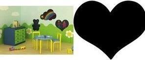 Actual product image Securit Silhouette Heart (Blackboard, 36 x 30 cm)