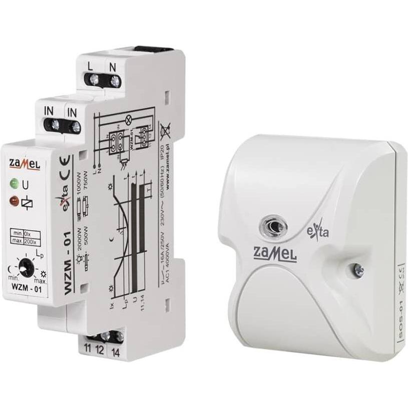 Zamel, Zubehör Beleuchtung, Dämmerungsschalterset mit Lichtsensor WZM-01/SOS