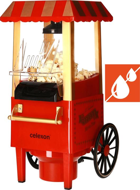 Productafbeelding Celexon CinePop CP500 popcornmachine in retro-look kermisontwerp, incl. maatbeker voor doseren