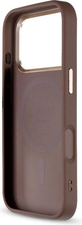 Produktbild Guess PU 4G MagSafe Strap Limited Edition of 299 Case für Apple iPhone 17 Pro - brown (Apple iPhone 17 Pro)