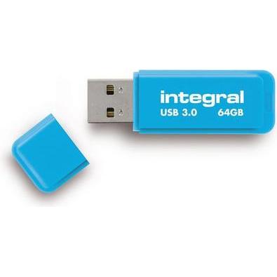 Thumbnail - Integral USB3.0 DRIVE NEON UP TO R-100 W-30 MBS USB-Stick USB Typ-A 3.2 Gen 1 (3.1 Gen 1) (64 GB, USB 3.2, USB-A), USB S...