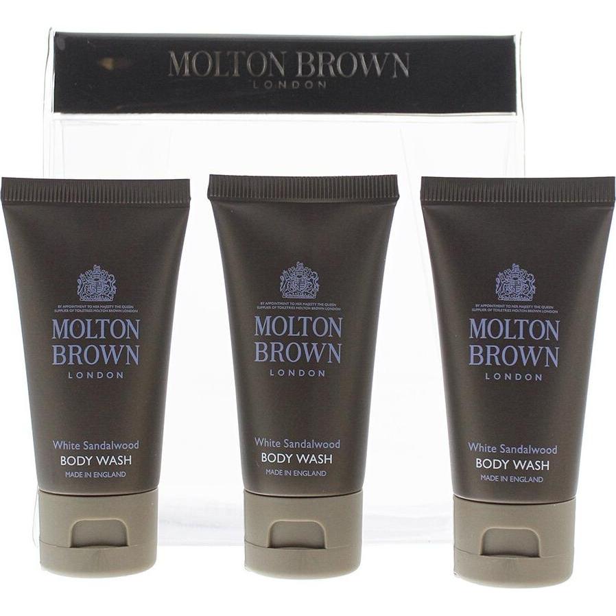 Molton Brown, Duschmittel, White Sandalwood Körperwäsche Geschenkset 3 x 30ml (30 ml)