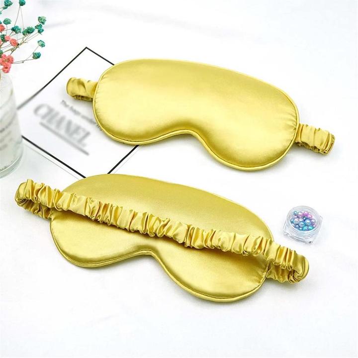 Actual product image JTI Soft sleep mask - Yellow (Sleeping mask)