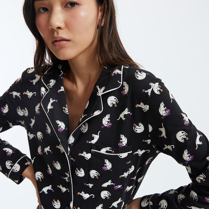 Actual product image So'home Pyjamas with cat motifs (38)