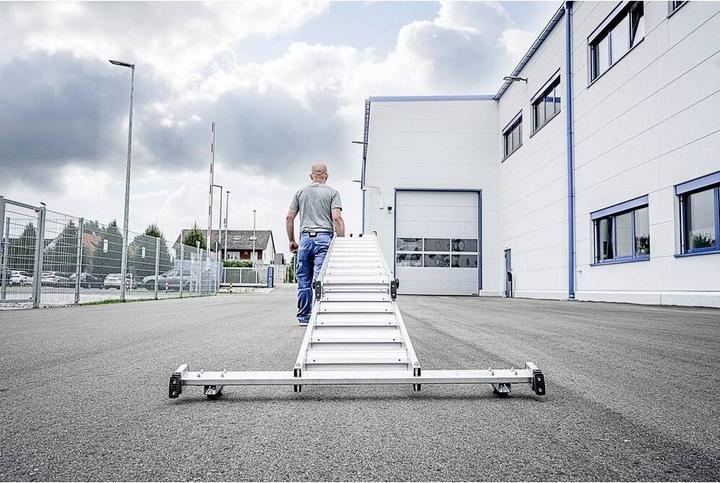 Actual product image Munk 'roll-fix' ladder castors Version factory-fitted