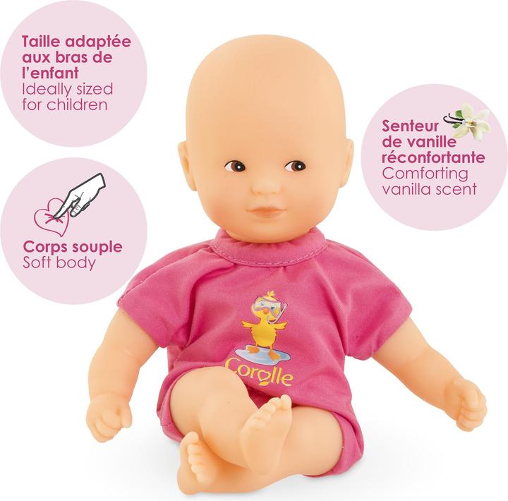 Image du produit Corolle Mini-Badebabypuppe, Rosa, 20 cm
