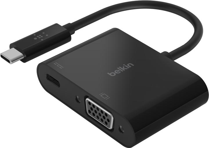 Produktbild Belkin USB-C to VGA + Charge Adapter (USB-C, 2 Ports)