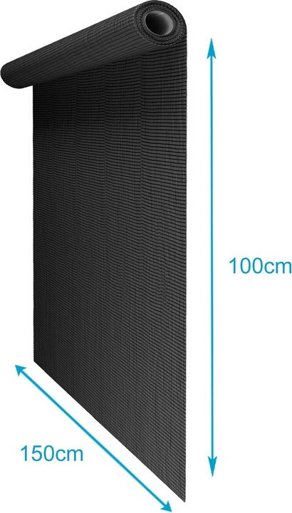 Produktbild Intirilife Fliegennetz in Schwarz Breite 150cm (150 x 100 cm)