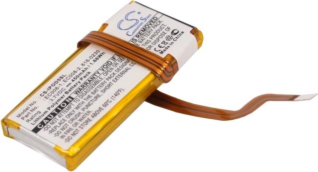 Image du produit NoName Batterie pour Apple iPod EC008, Classic 6th Gen etc. 450mAh, 3.7V