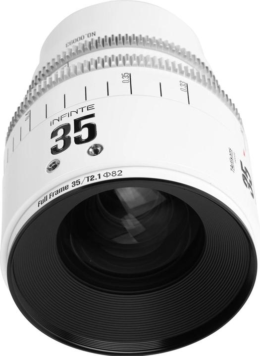 Produktbild 7artisans 35T21W-EF INF 35mm T2.1 INFINTE EF Mount (White) (Canon EF, Vollformat)