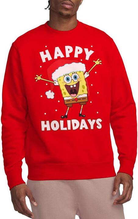 Immagine prodotto Spongebob Squarepants Happy Holidays Felpa Natale Adulto Unisex (XL)