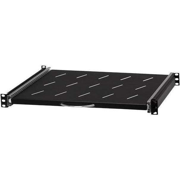Stalflex Scaffale estraibile 19" 1U Nero RSR19-1U-450B, Accessori per armadio rack, Nero