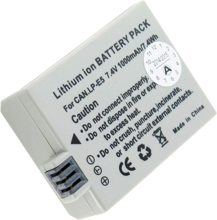 Produktbild Canon Akku LP-E5, EOS 500D, EOS Rebel T1i (Kamera Akku)