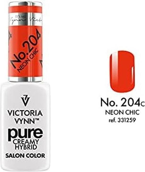 Immagine prodotto Visconti Di Modrone VICTORIA VYNN Ibrido Cremoso Puro 204 NEON CHIC (204 NEON CHIC, Smalto per unghie effetto gel)