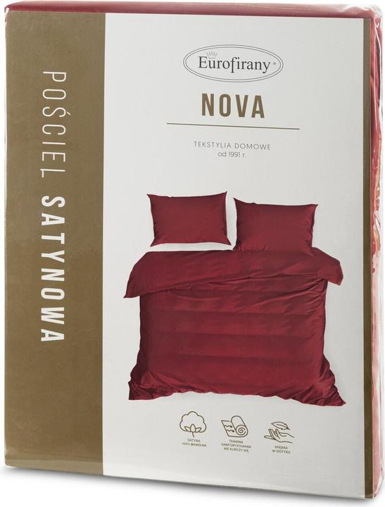 Immagine prodotto Eurofirany Set di biancheria da letto EUROFIRANA NOVA in cotone sateen di alta qualità, monocolore, 220 x 200 (Copripiumino, 220 x 200 cm)