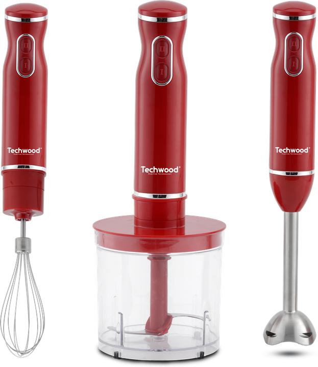 Actual product image Techwood Stabmixer 3 in 1, rot