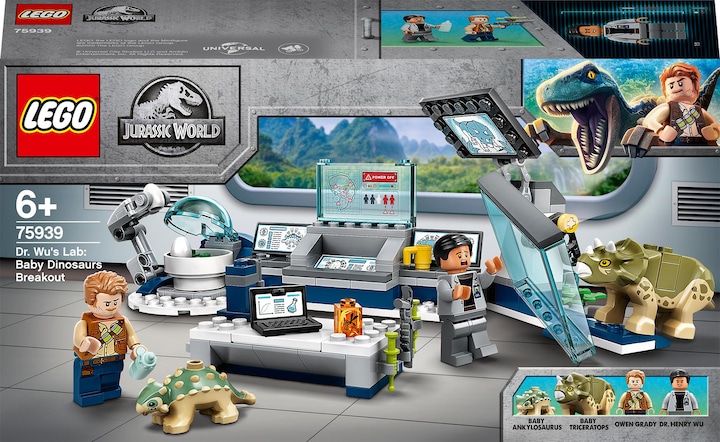 Immagine prodotto LEGO Laboratorio del dottor Wu: Scoppio di dinosauri neonati (75939, LEGO Jurassic World)