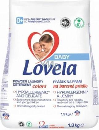 Produktbild Lovela Baby Baby, Waschpulver kolorowych tkan, 1,3 kg (Flüssiges Shampoo)