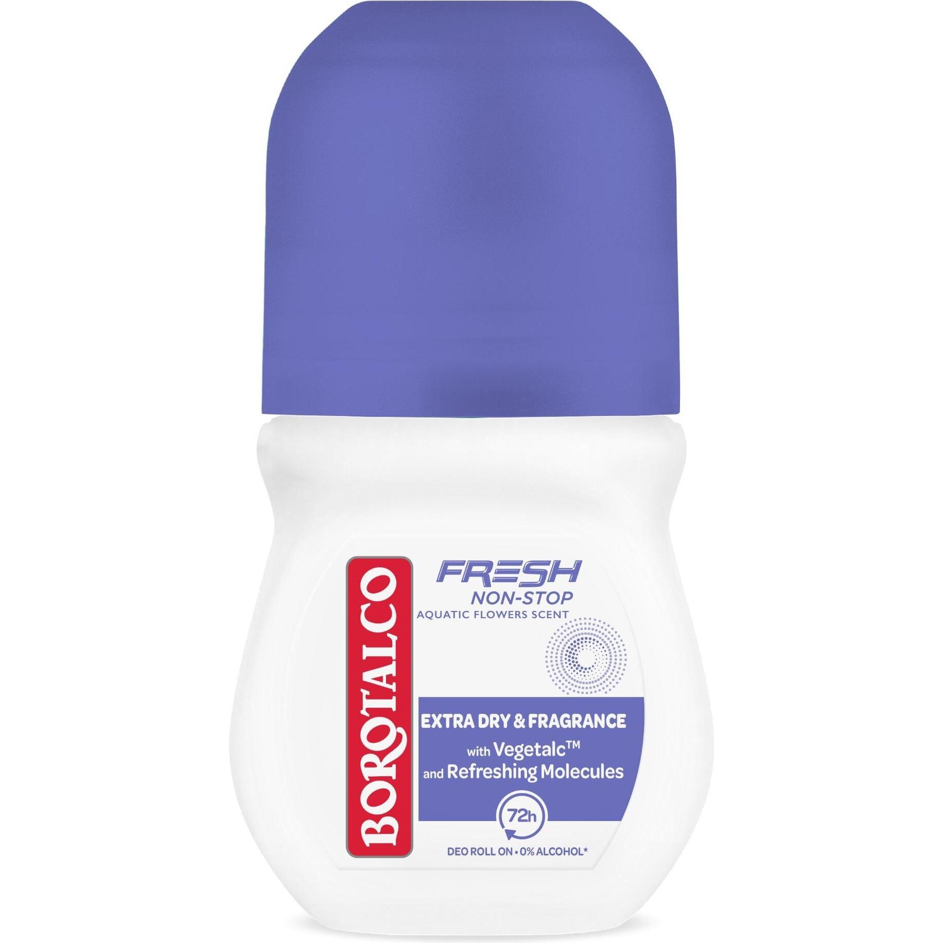 Borotalco , Deo, - Roll-On Deodorant Fresh Aquatic Flowers (Deo Roll-On) 50 Ml (Roll-On, 50 Ml)