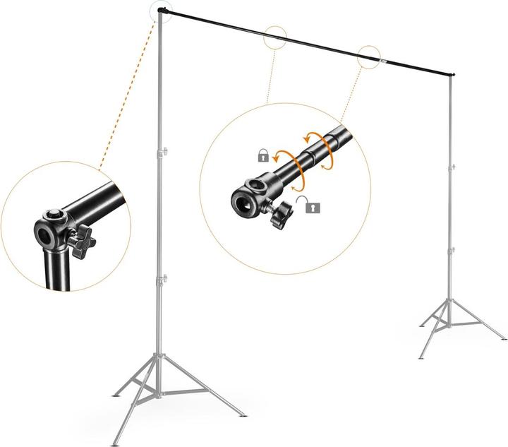 Image du produit Walimex Tige de fond de télescope (3 cm, 307 cm)