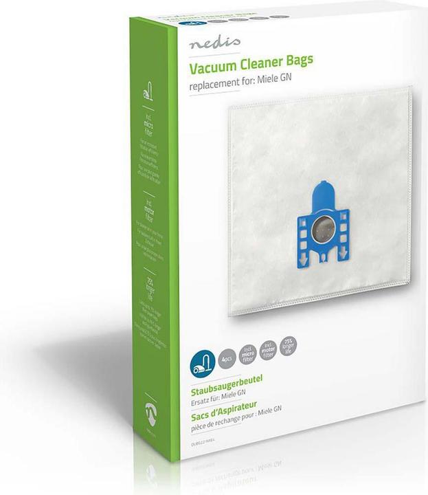 Produktbild Nedis Staubsaugerbeutel für Miele GN (4x)