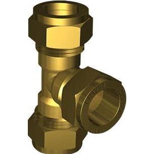 Conex-Banninger, Rohrverbindungstechnik, IBP CONEX T-Stück 18 - 3/4 - 18mm mit Kompressionsmuffe (T-Verbindung)
