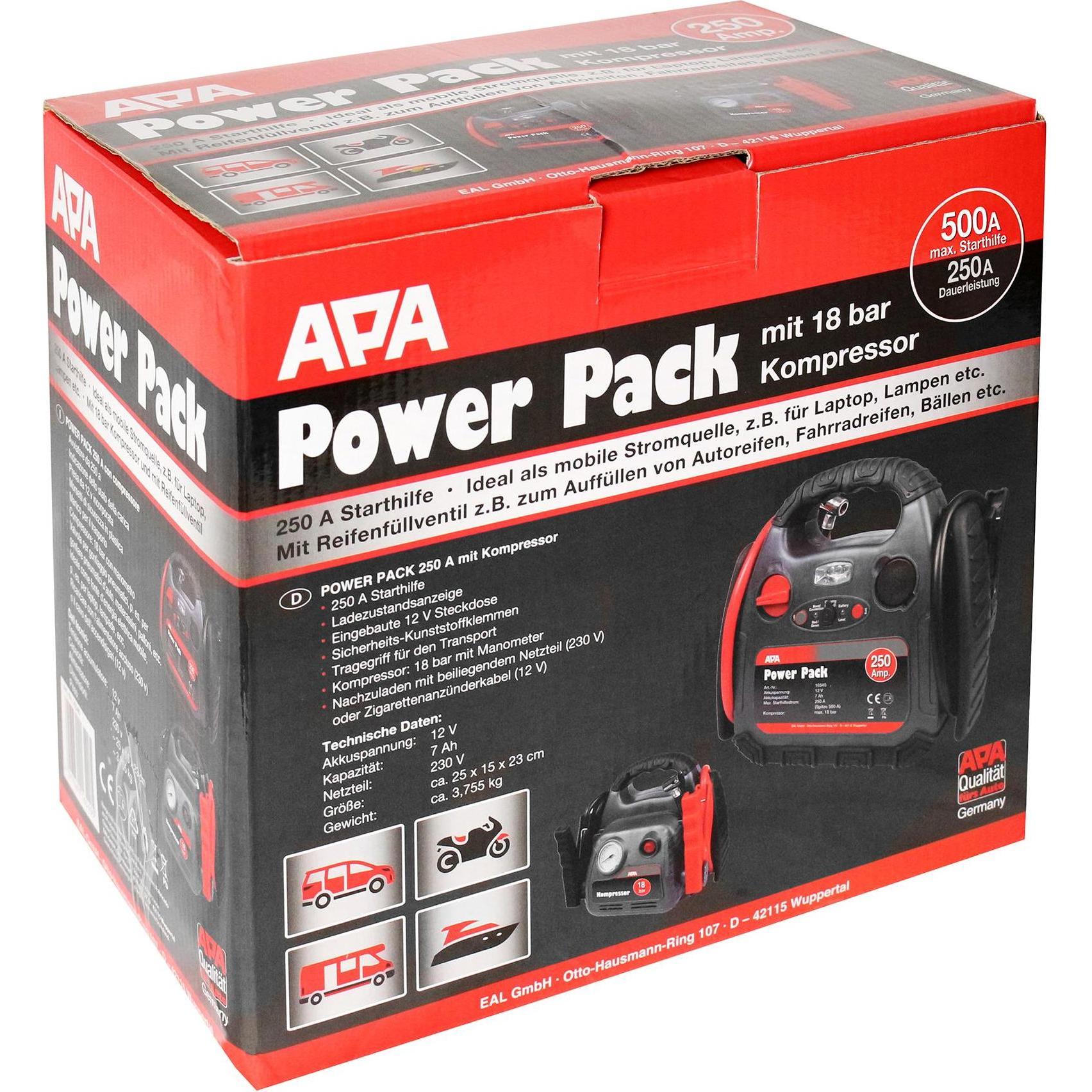 Thumbnail - APA, Starthilfe, Powerpack 16540 (500 A, 7000 mAh)