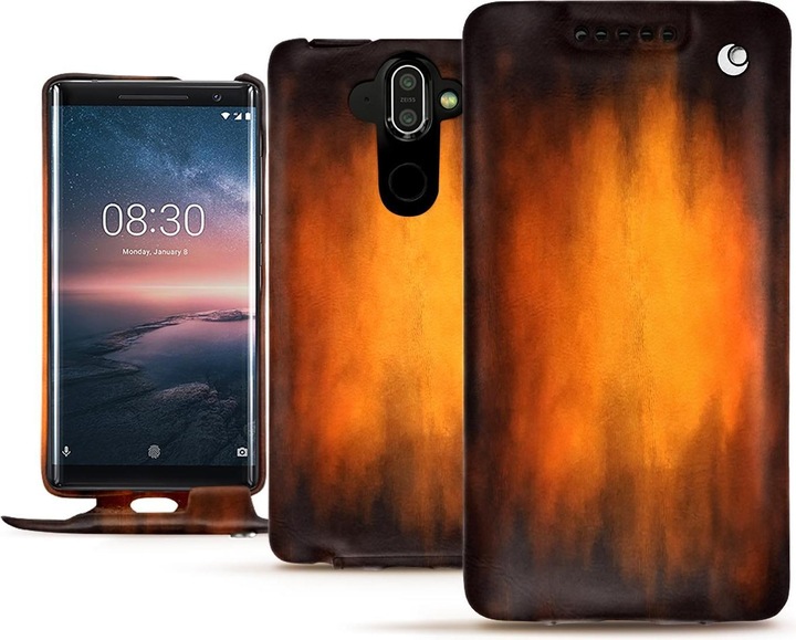 Actual product image Noreve Leather cover vertical (Nokia 8 Sirocco)