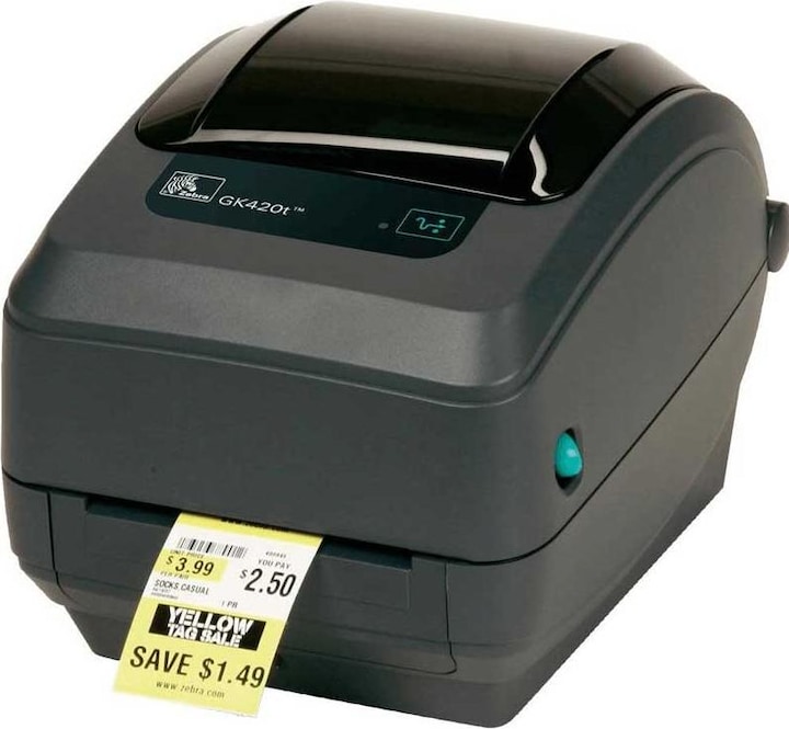 Actual product image Zebra GK420t (203 dpi)