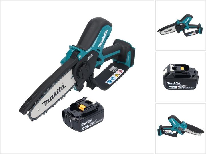 Produktbild Makita DUC 150 M Akku Kettensäge 18 V 15 cm Brushless + 1x Akku 4,0 Ah - ohne Ladegerät (Akku Kettensäge)