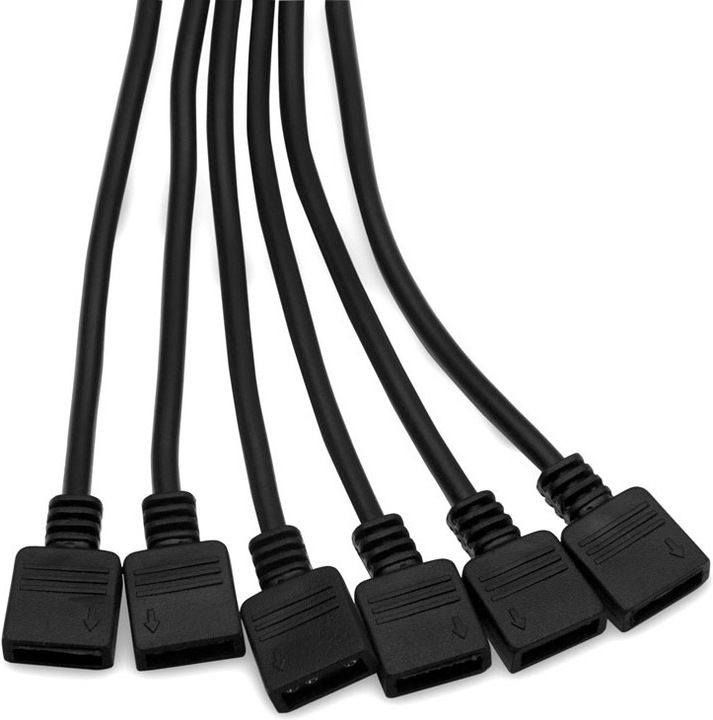 Actual product image EKWB EK-D-RGB 6-fold D-RGB splitter cable
