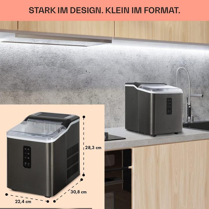 Actual product image Klarstein Home Ice Cube Maker Dark Grey