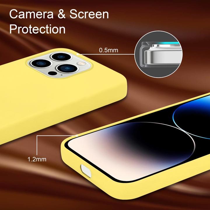 Image du produit Cadorabo Housse pour Apple iPhone 14 PRO en TPU Liquid Silicone Case Style (Apple iPhone 14 Pro)