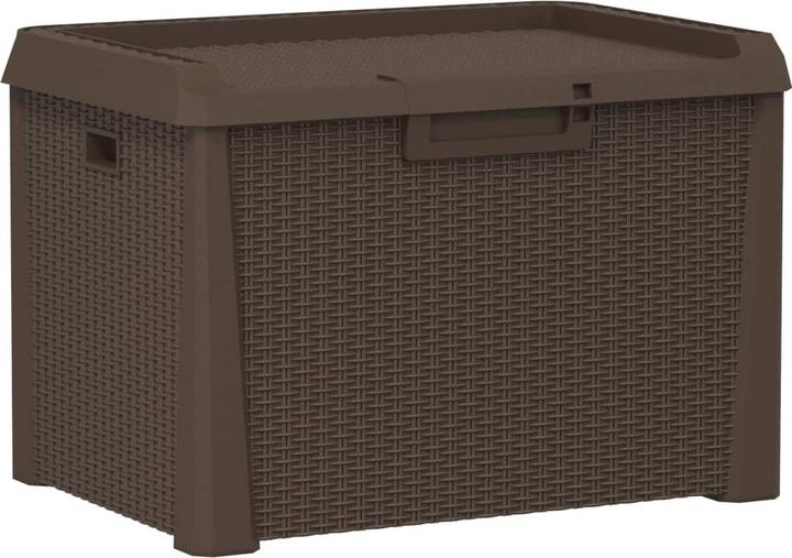 Image du produit VidaXL Gartentruhe Braun 125 L PP,Farbe: Braun,Material: 100