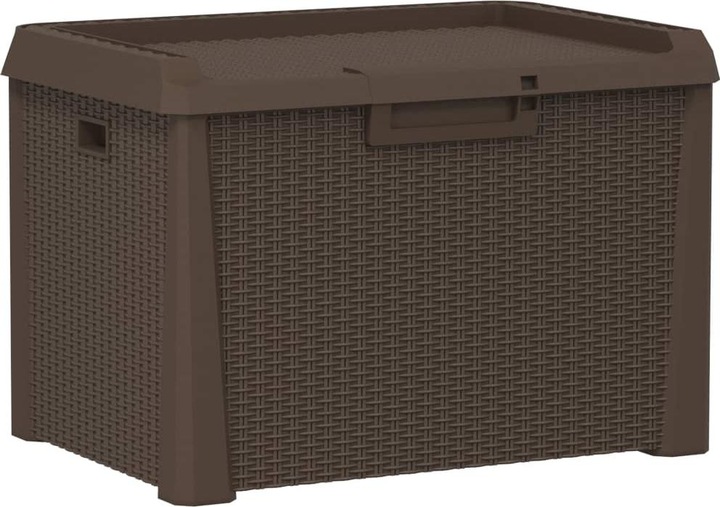 Actual product image VidaXL Gartentruhe Braun 125 L PP,Farbe: Braun,Material: 100