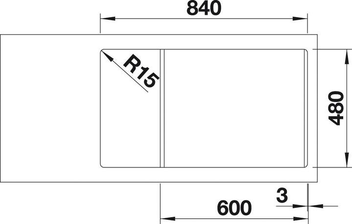 Immagine prodotto Blanco Legra XL 6 S (Lavello con sgocciolatoio, 86 cm, 50 cm)