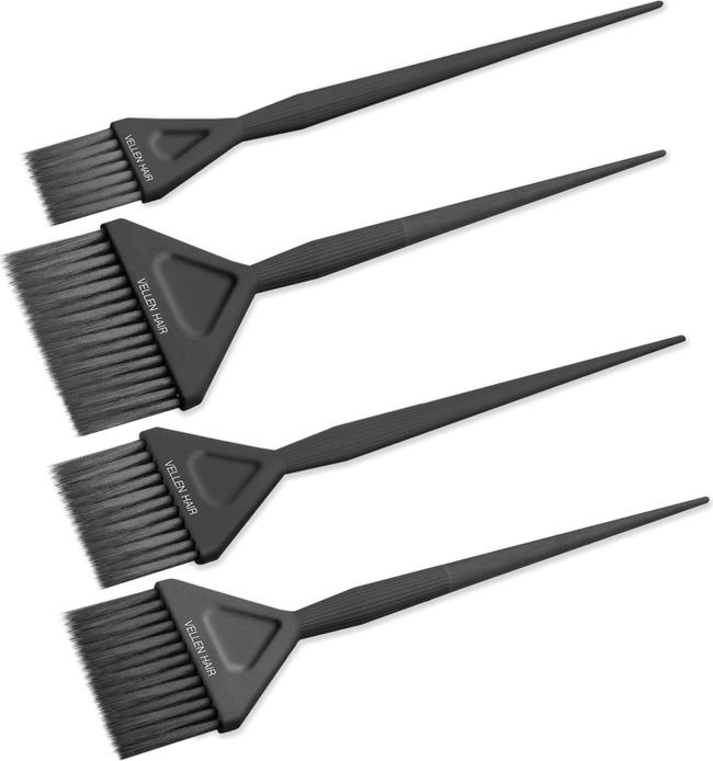 Produktbild Vellen Hair Färbepinsel Set 4er Pack schwarz