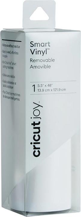 Actual product image Cricut Vinylfolie Joy 13.9 cm x 121.9 cm Ablösbar, Weiss