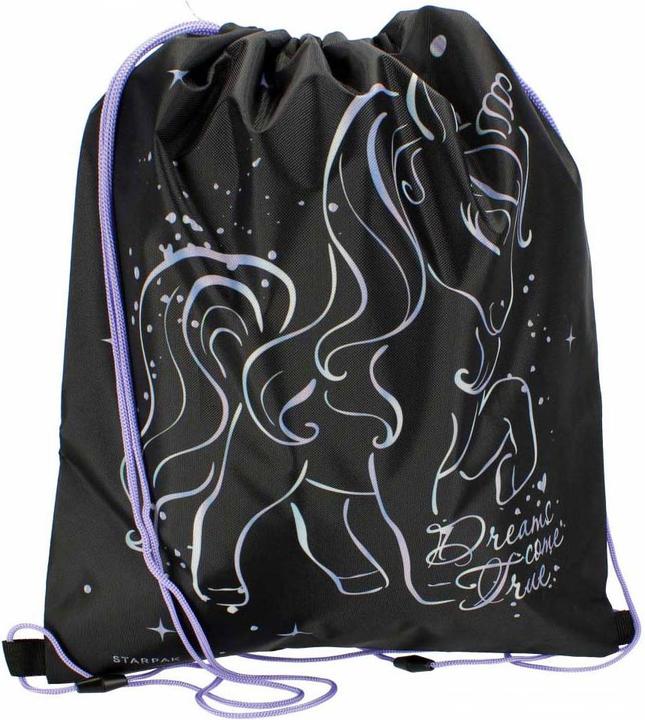 Produktbild Starpak Turnbeutel Einhorn schwarz